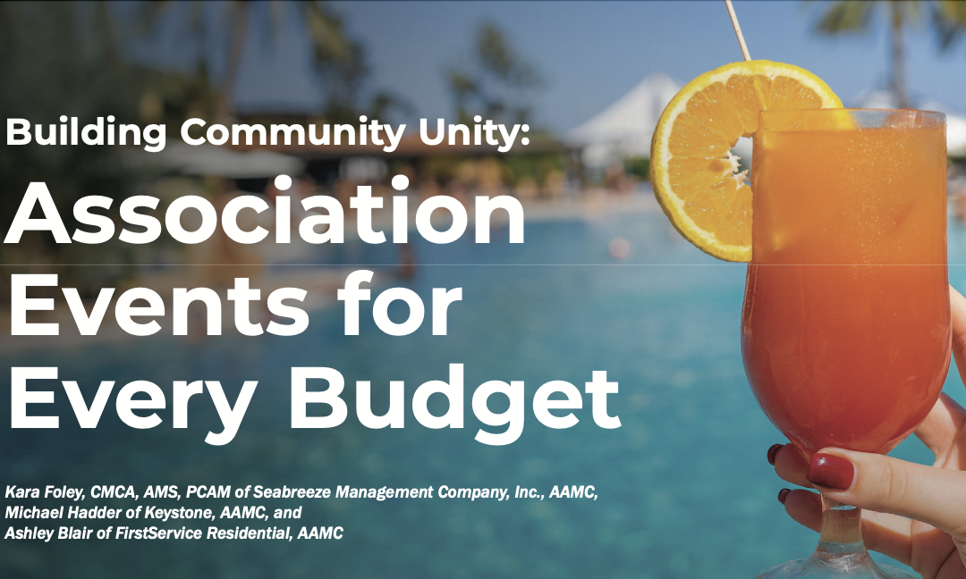 Building Community Unity: Association  Events for Every Budget